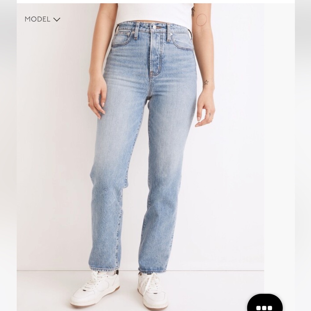Madewell Curvy Perfect Vintage Straight Jeans Seyland Wash